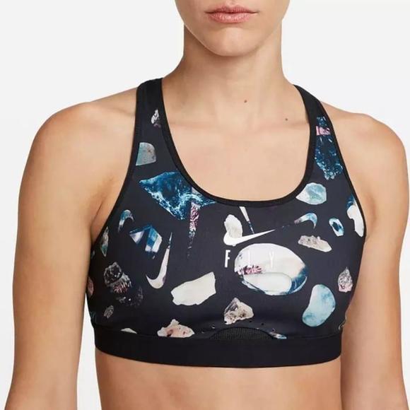 Nike Other - Nike | High-Support Non-Padded Adjustable Sports Bra Crystal print (XL C-E cup)